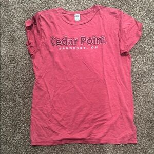 Cedar Point Sandusky OH Pink Tee